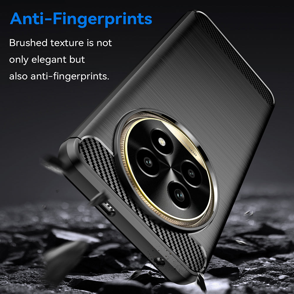 Husa pentru Realme 13 Pro / 13 Pro+, Techsuit, Carbon, Neagra