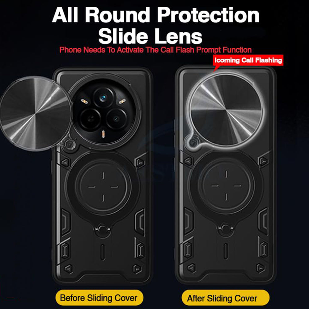 Husa pentru Realme 14 Pro+, Techsuit, CamGuard Pro, Neagra
