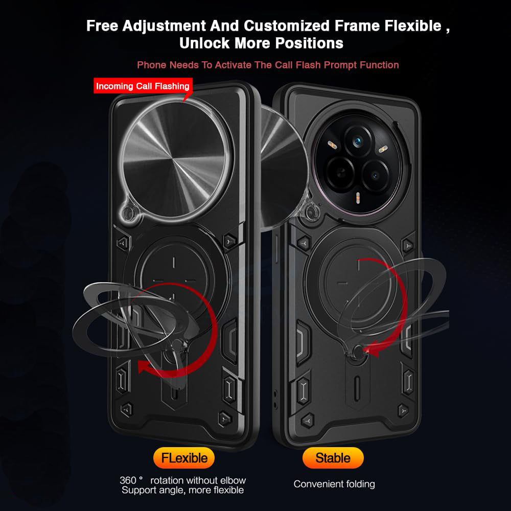 Husa pentru Realme 14 Pro+, Techsuit, CamGuard Pro, Neagra