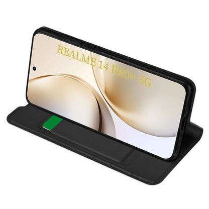 Husa pentru Realme 14 Pro+, Techsuit, Magskin Book, Neagra