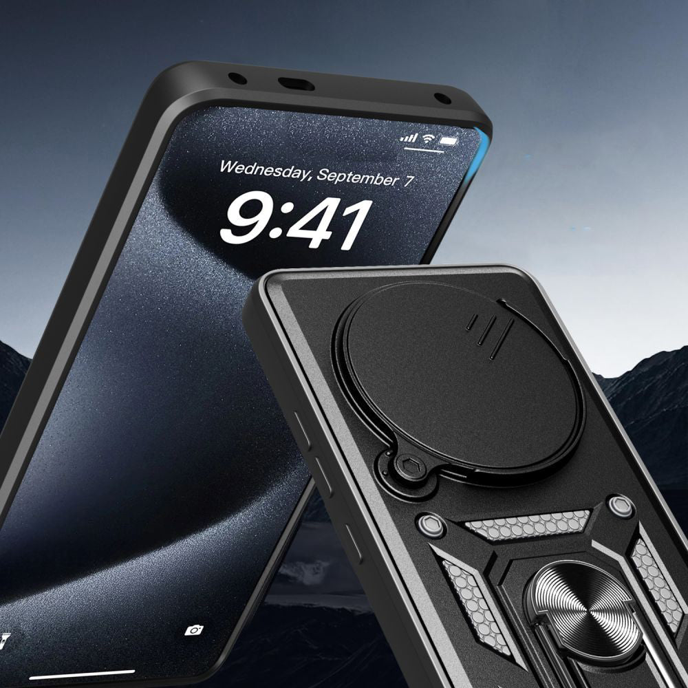 Husa pentru Realme 14 Pro, Techsuit, CamShield, Neagra