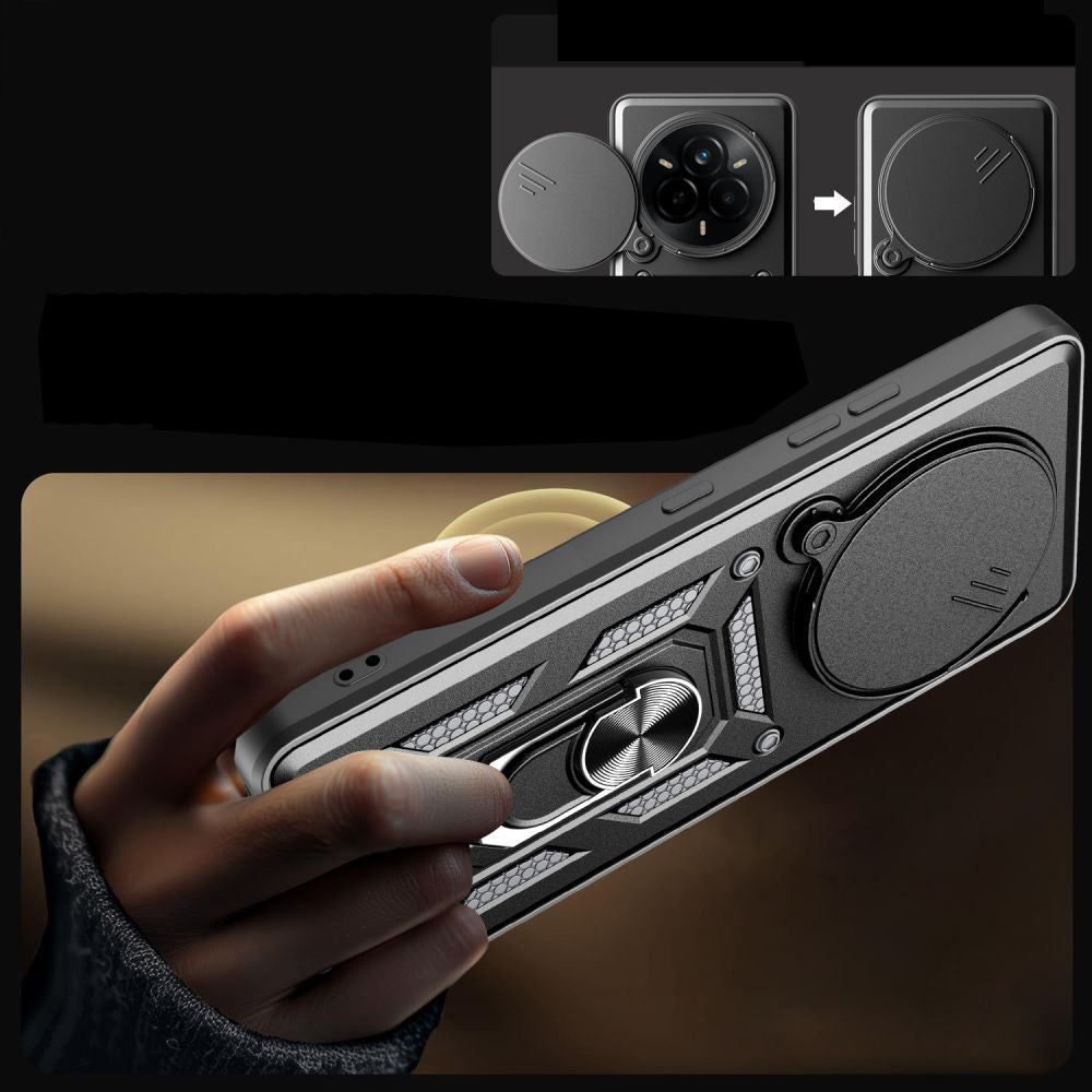 Husa pentru Realme 14 Pro, Techsuit, CamShield, Neagra