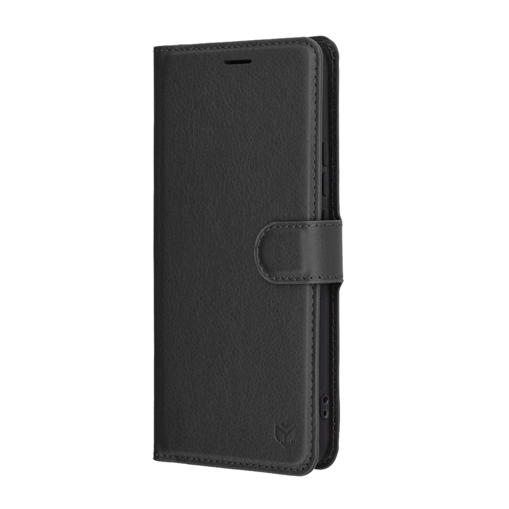 Husa pentru Realme 14 Pro, Techsuit, Leather Folio, Neagra