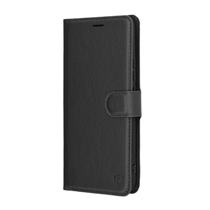 Husa pentru Realme 14 Pro, Techsuit, Leather Folio, Neagra