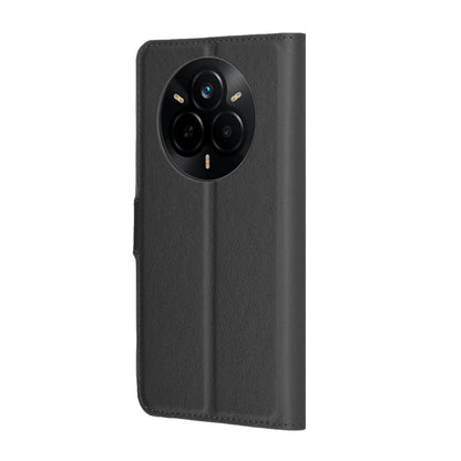 Husa pentru Realme 14 Pro, Techsuit, Leather Folio, Neagra