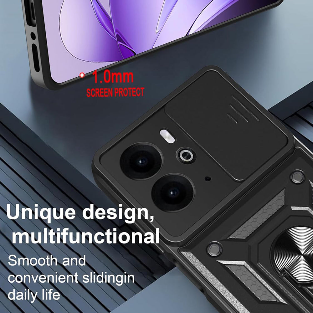 Husa pentru Realme 14T / 14, Techsuit, CamShield, Neagra