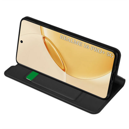 Husa pentru Realme 16 Pro+, Techsuit, Magskin Book, Neagra