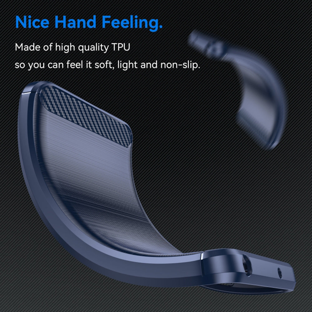 Husa pentru Realme C63 / C61, Techsuit, Carbon, Albastra