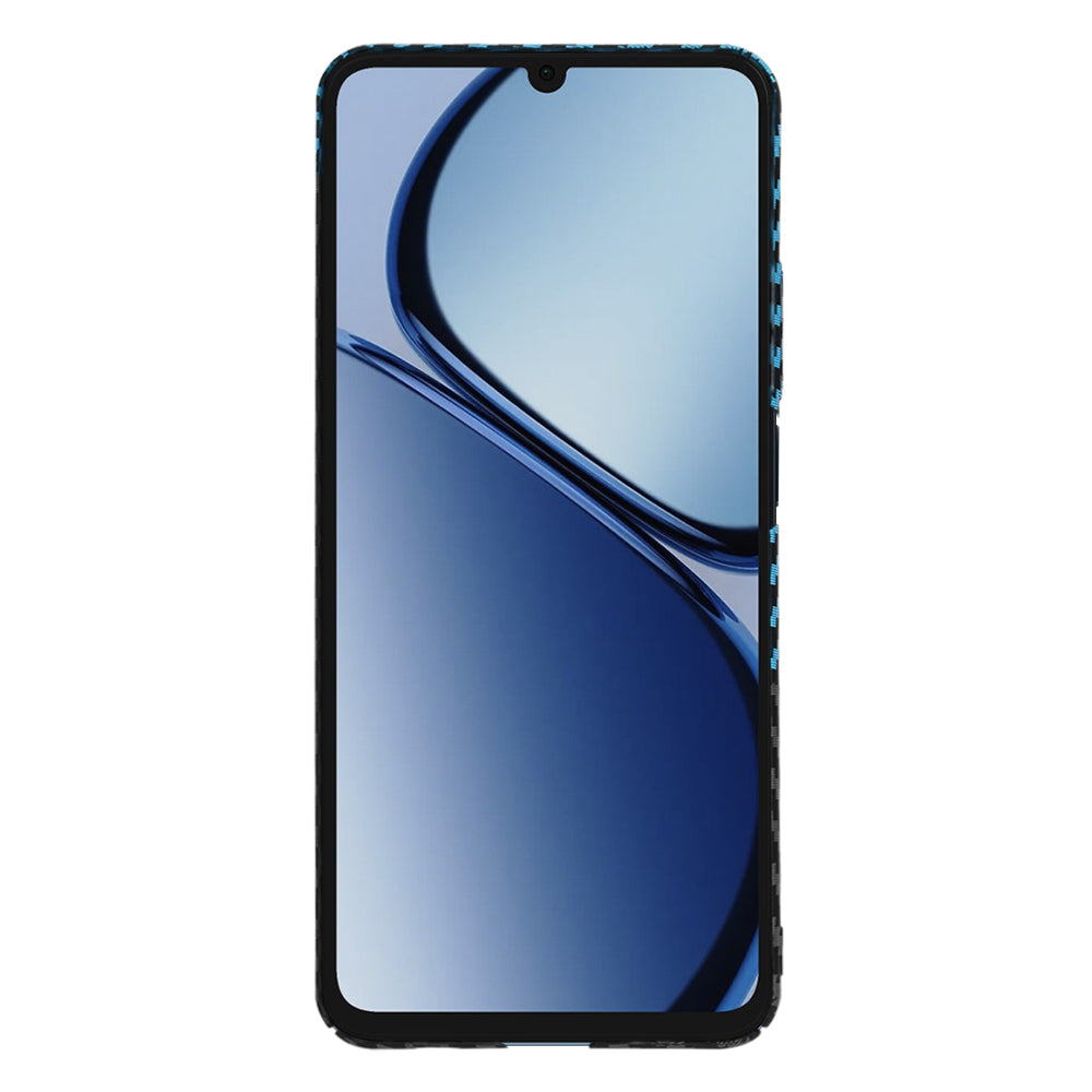 Husa pentru Realme C63 / C61, Techsuit, Carbonite FiberShell, Neagra Bleu