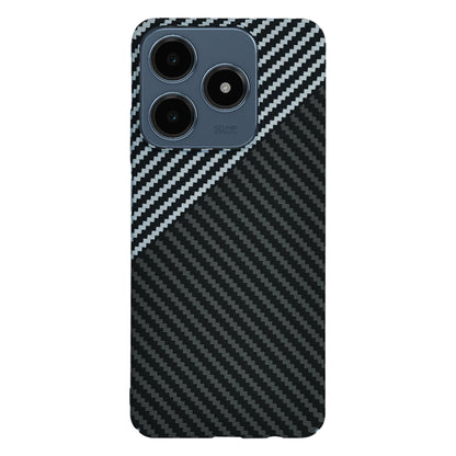 Husa pentru Realme C63 / C61, Techsuit, Carbonite FiberShell, Neagra Gri