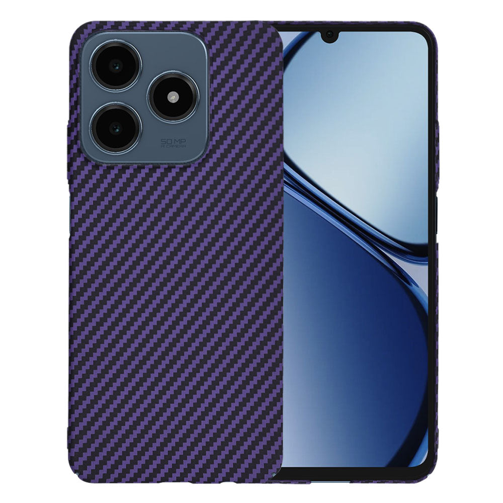 Husa pentru Realme C63 / C61, Techsuit, Carbonite FiberShell, Mov