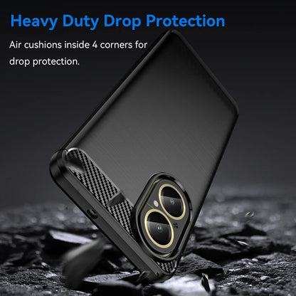 Husa pentru Realme C67 4G, Techsuit, Carbon, Neagra