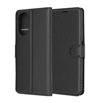 Husa pentru Realme C67 4G, Techsuit, Leather Folio, Neagra