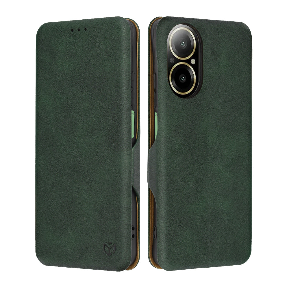 Husa pentru Realme C67 4G, Techsuit, Safe Wallet Plus, Verde