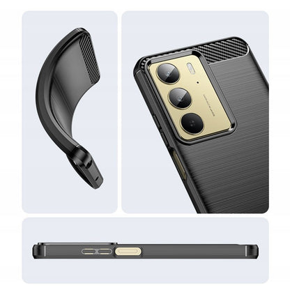 Husa pentru Realme C75 5G / 14x, Techsuit, Carbon, Neagra