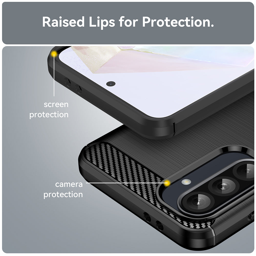 Husa pentru Realme GT 7 Pro, Techsuit, Carbon, Neagra