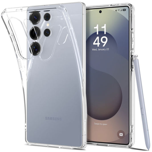 Husa pentru Samsung Galaxy S25 Ultra S938, Spigen, Liquid Crystal, Transparenta ACS08948