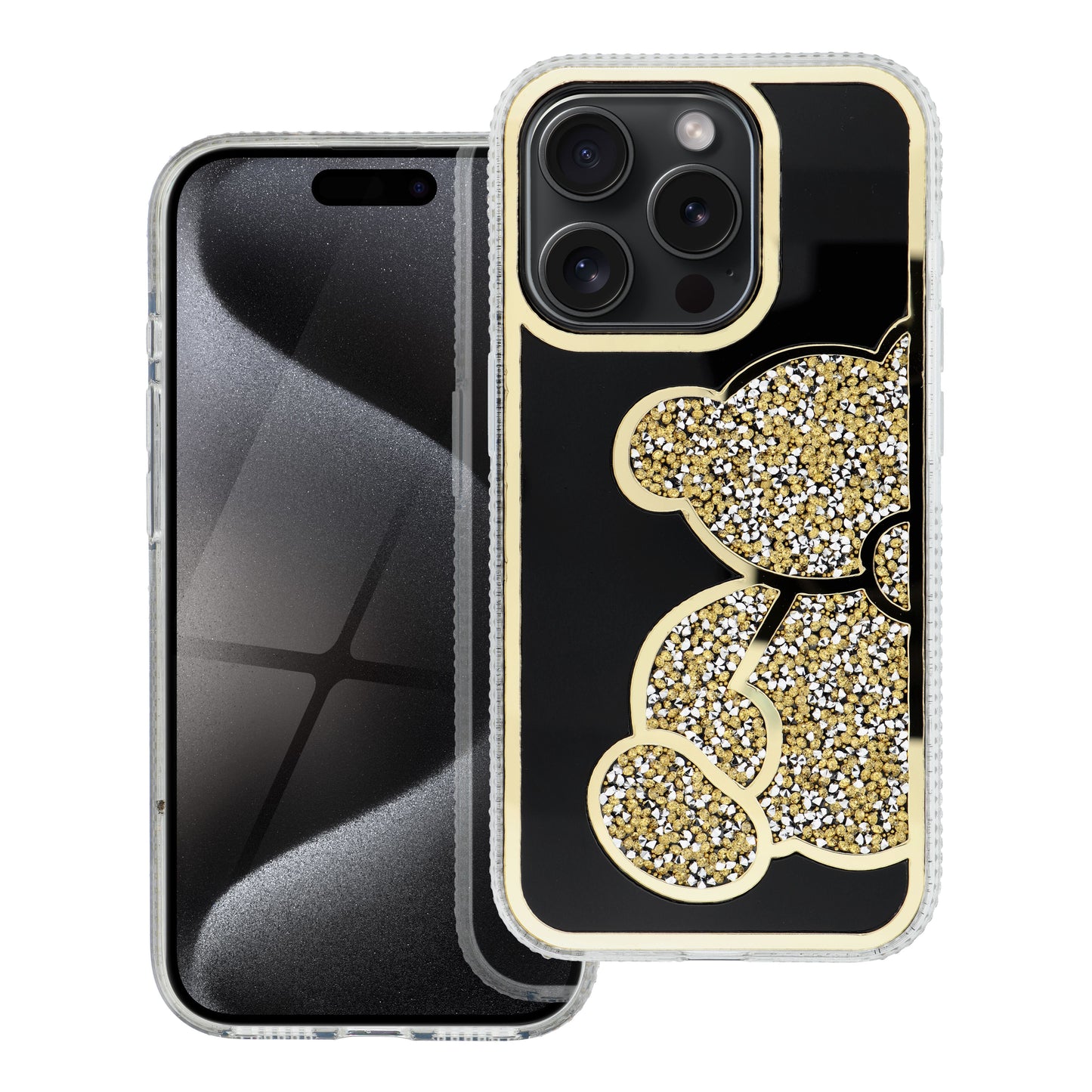 Husa pentru Samsung Galaxy A15 5G A156 / A15 A155, OEM, Teddy Bear, Aurie