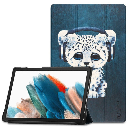 Husa pentru Samsung Galaxy Tab A8 10.5 (2021), Tech-Protect, SmartCase Sad Cat, Multicolor