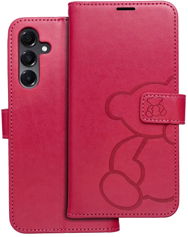 Husa pentru Samsung Galaxy A16 5G A166, OEM, MEZZO Teddy Bear, Magenta