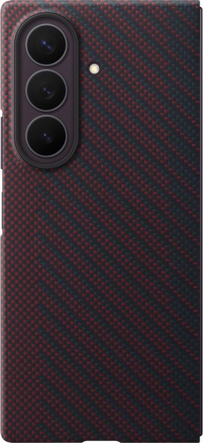 Husa pentru Samsung Galaxy Z Fold8 Ultra F976, Carbon Magnet Case, Rosie EF-KF976SREGWW