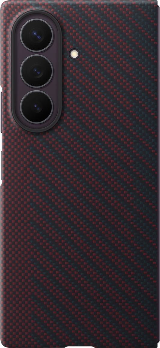 Husa pentru Samsung Galaxy Z Fold8 Ultra F976, Carbon Magnet Case, Rosie EF-KF976SREGWW