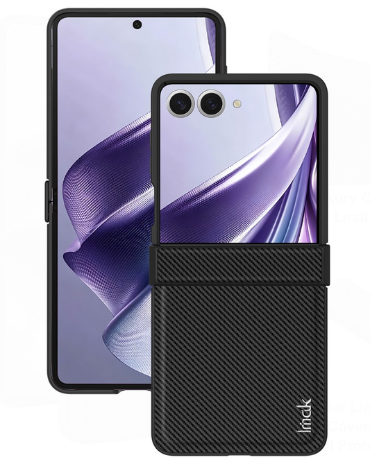 Husa pentru Samsung Galaxy Z Flip8 F776, Imak, Carbon, Neagra