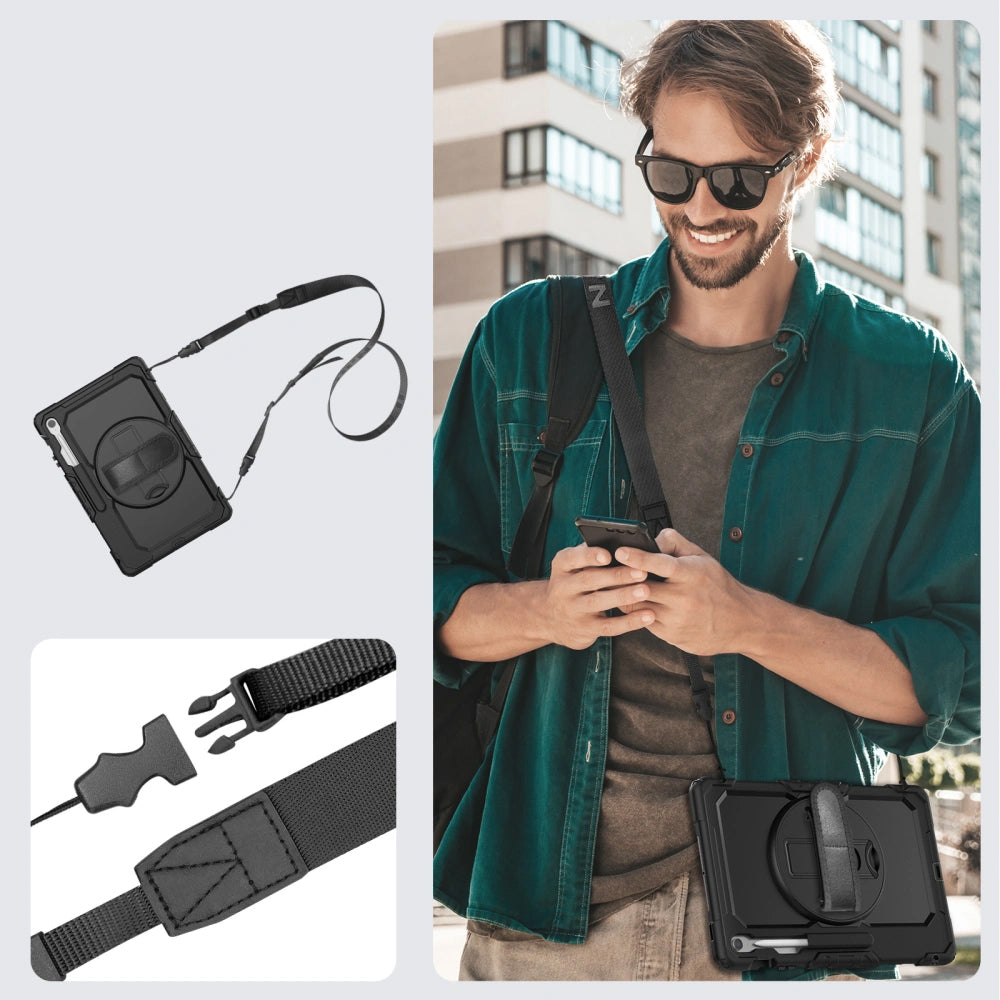 Husa pentru Samsung Galaxy Tab S10 FE+, Tech-Protect, Solid, Neagra