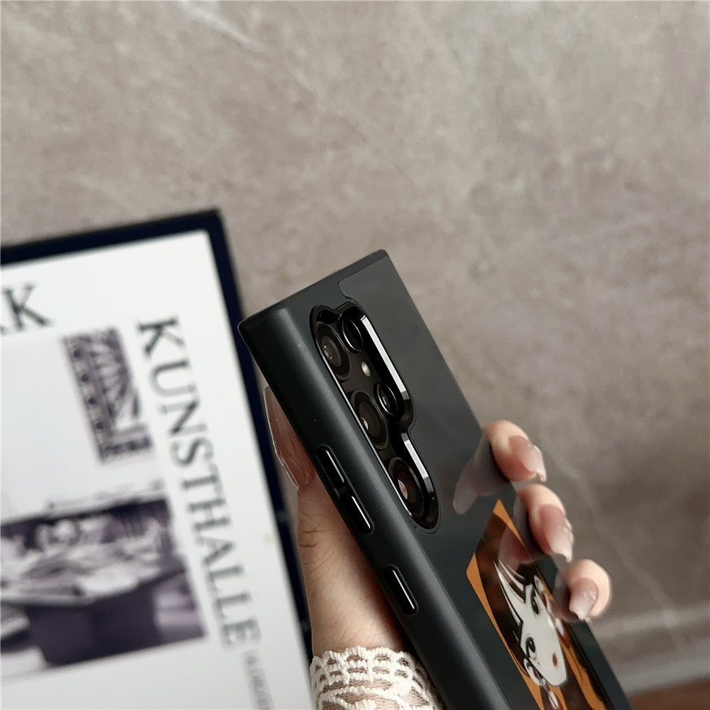 Husa pentru Samsung Galaxy S24 Ultra S928, OEM, Display Customized E-Ink, Neagra