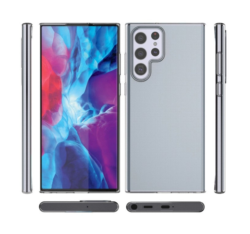 Husa pentru Samsung Galaxy S22 Ultra 5G S908, OEM, Ultra Slim, 0.5mm, Transparenta