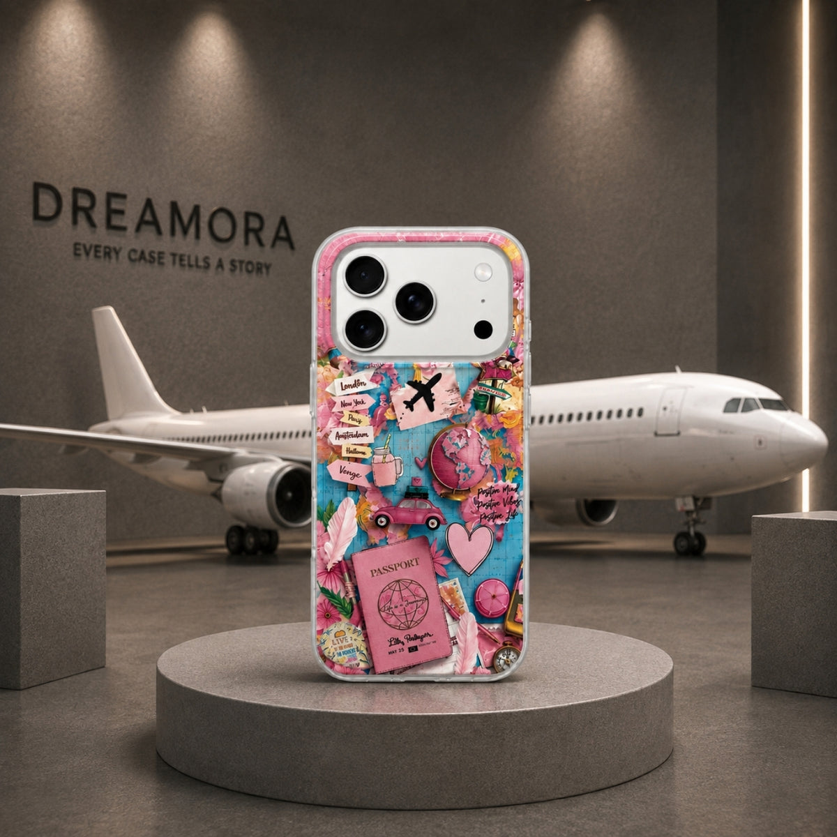 Husa pentru Samsung Galaxy A07 5G A076 / A07 4G A075, Perfect Case, Dreamora Pink Flight, Multicolor
