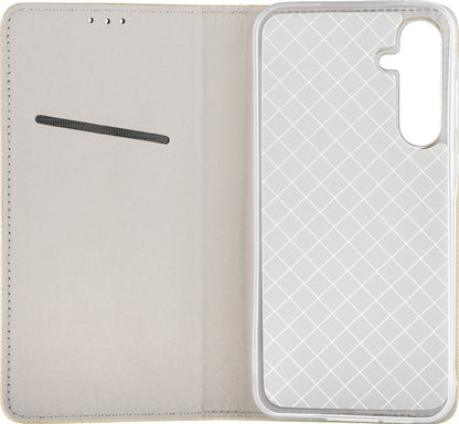 Husa pentru Samsung Galaxy A16 5G A166 / A16 4G A165, OEM, Smart Magnet, Aurie
