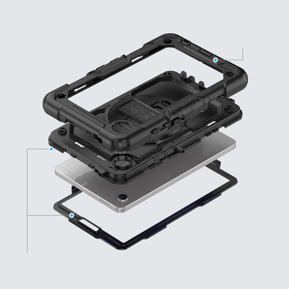 Husa pentru Samsung Galaxy Tab A11 / Tab A9, Tech-Protect, Solid360, Neagra