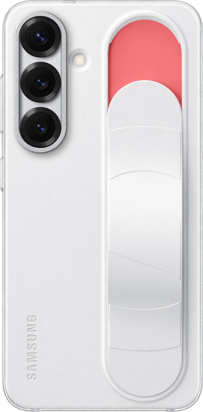 Husa pentru Samsung Galaxy S25 S931, Standing Grip, Alba EF-GS931CWEGWW