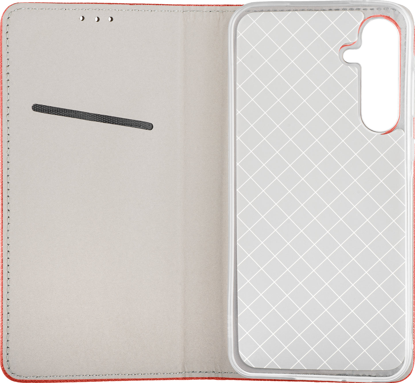 Husa pentru Samsung Galaxy A26 A266, OEM, Smart Magnet, Rosie