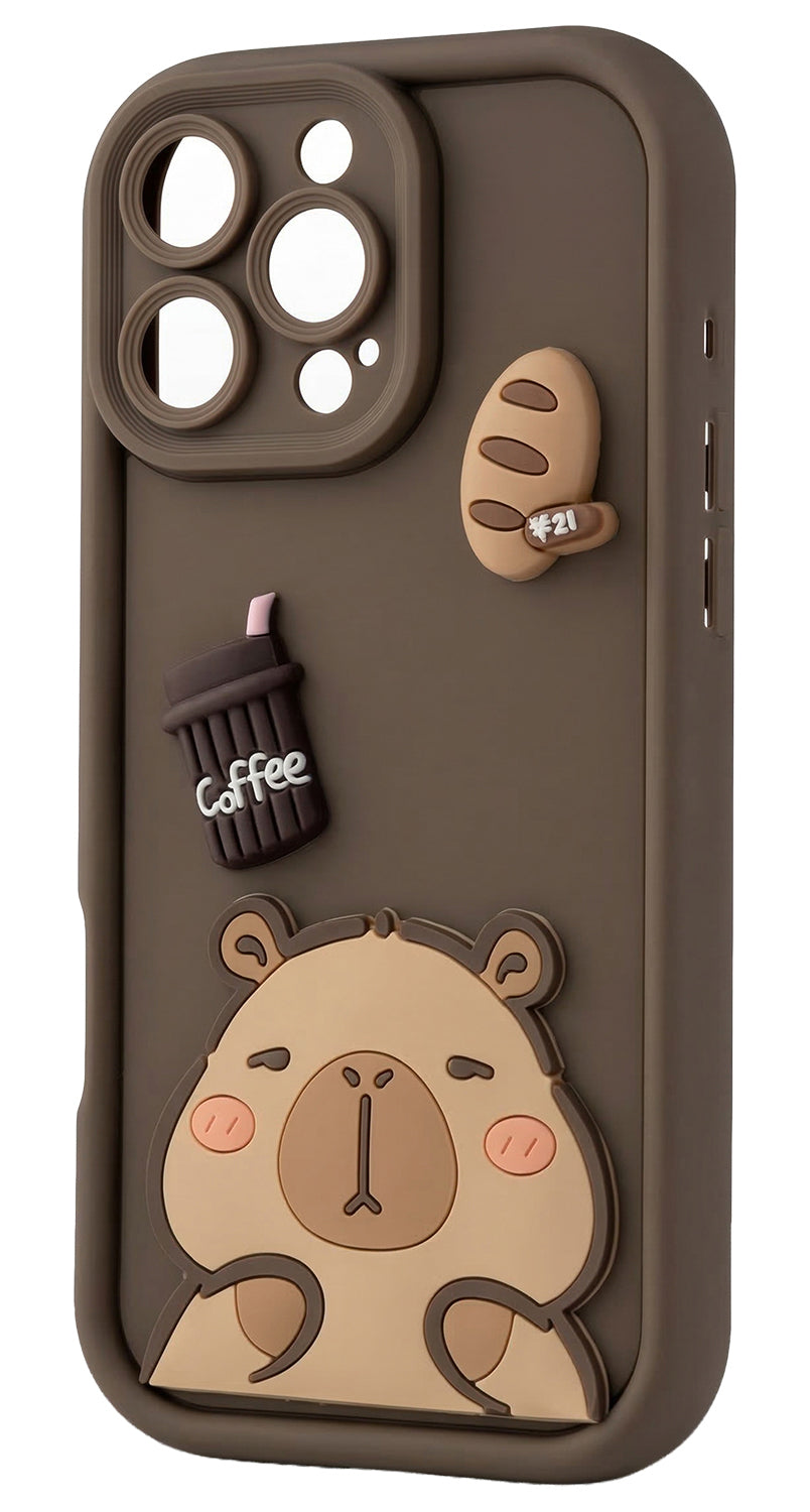 Husa pentru Samsung Galaxy A26 A266, OEM, Ultra Trendy 3D Capybara, Maro