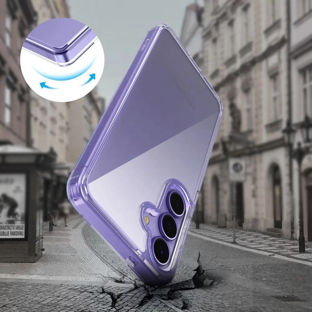 Husa pentru Samsung Galaxy S25 Edge S937, Tech-Protect, Flexair Hybrid, Transparenta
