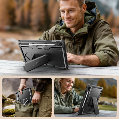 Husa pentru Samsung Galaxy Tab S10 Lite / Tab S10 FE / Tab S9, Tech-Protect, Kevlar Pro, Neagra