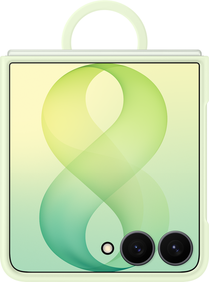 Husa pentru Samsung Galaxy Z Flip8 F776, Silicone Ring Magnet, Verde EF-EF776CGEGWW