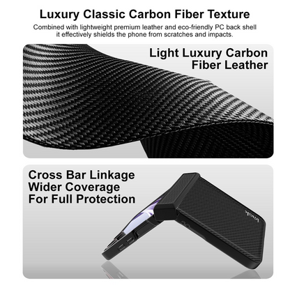 Husa pentru Samsung Galaxy Z Flip8 F776, Imak, Carbon, Neagra