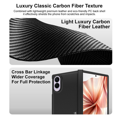 Husa pentru Samsung Galaxy Z Fold8 F971, Imak, Carbon, Neagra