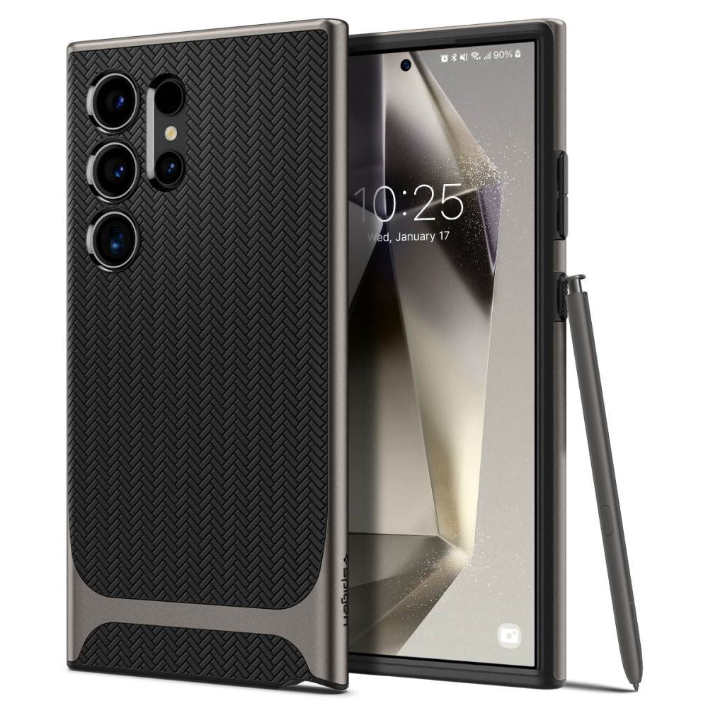 Husa pentru Samsung Galaxy S24 Ultra S928, Spigen, Neo Hybrid, Gri ACS07305