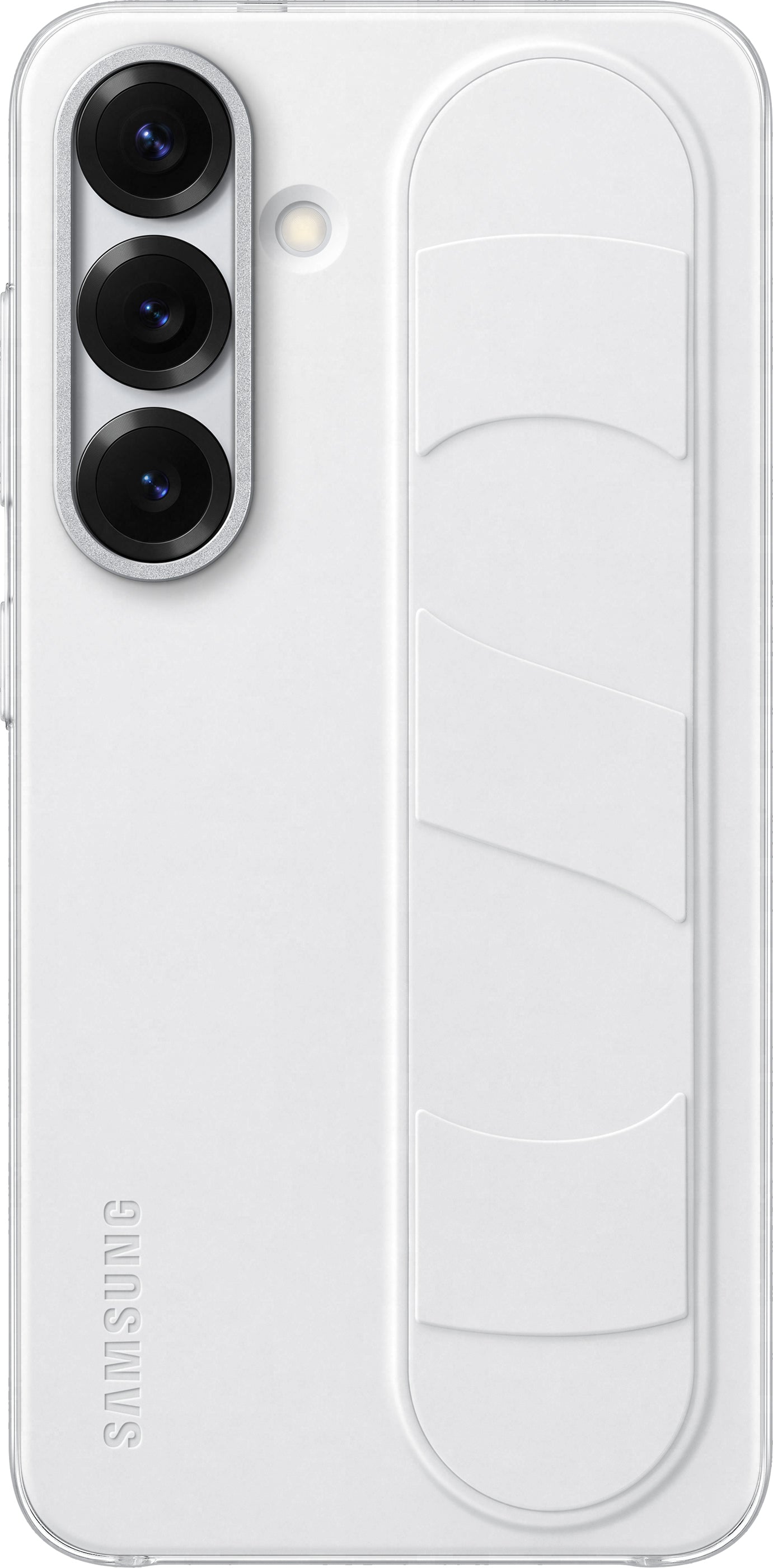 Husa pentru Samsung Galaxy S25 S931, Standing Grip, Alba EF-GS931CWEGWW