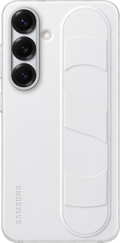 Husa pentru Samsung Galaxy S25 S931, Standing Grip, Alba EF-GS931CWEGWW