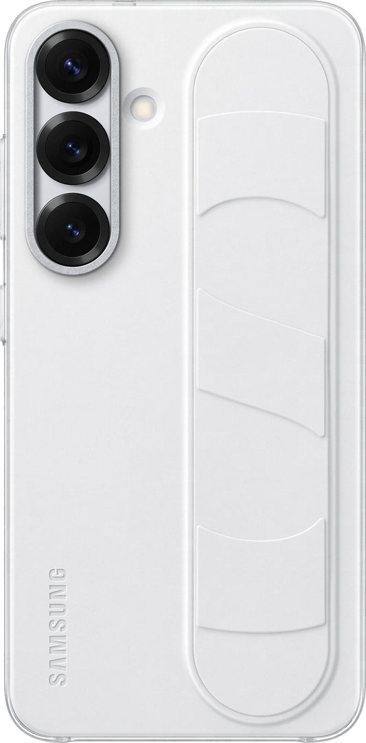 Husa pentru Samsung Galaxy S25 S931, Standing Grip, Alba EF-GS931CWEGWW