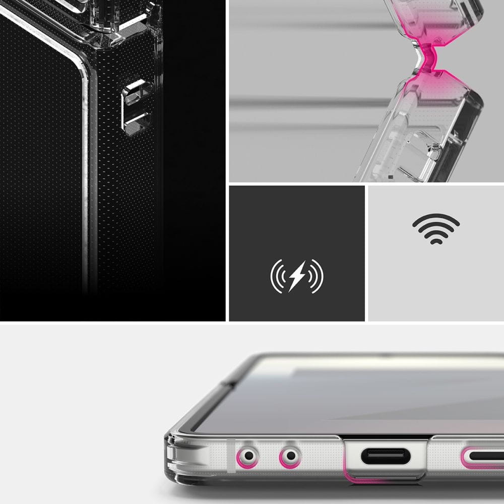 Husa pentru Samsung Galaxy Z Flip7 F766, Ringke, Fusion, Transparenta
