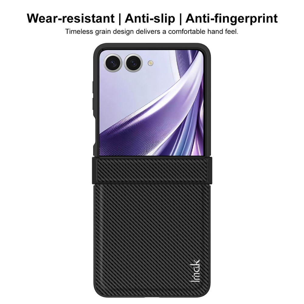 Husa pentru Samsung Galaxy Z Flip8 F776, Imak, Carbon, Neagra