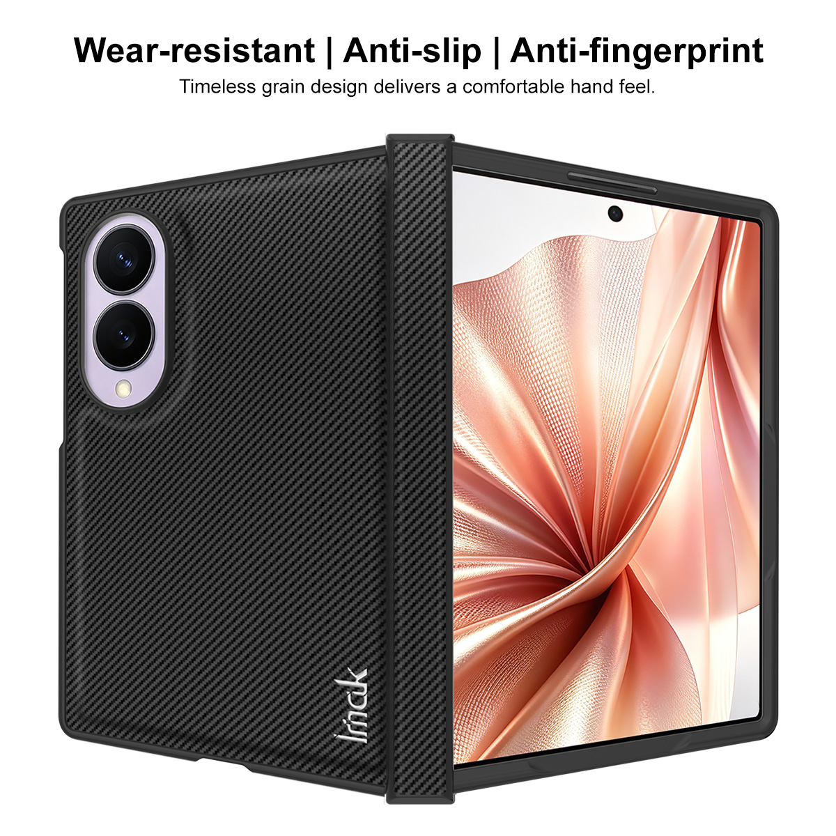 Husa pentru Samsung Galaxy Z Fold8 F971, Imak, Carbon, Neagra