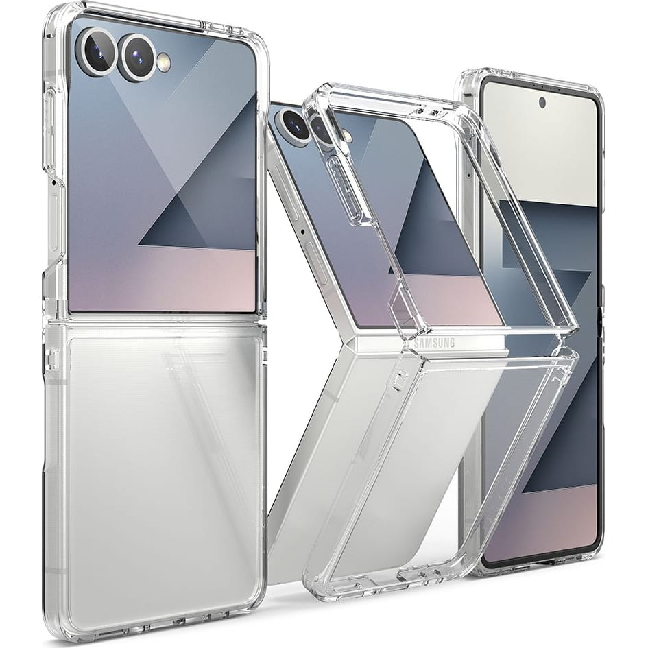 Husa pentru Samsung Galaxy Z Flip7 F766, Ringke, Fusion, Transparenta