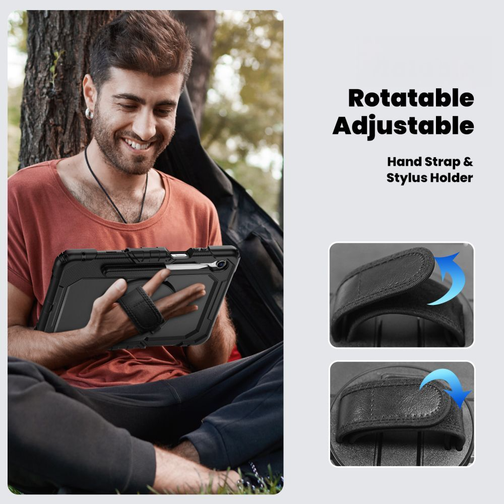 Husa pentru Samsung Galaxy Tab S11, Tech-Protect, Solid360, Neagra